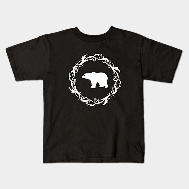 Druid Bear Form TRPG Tabletop RPG Gaming Addict Kids T-Shirt by dungeonarmory